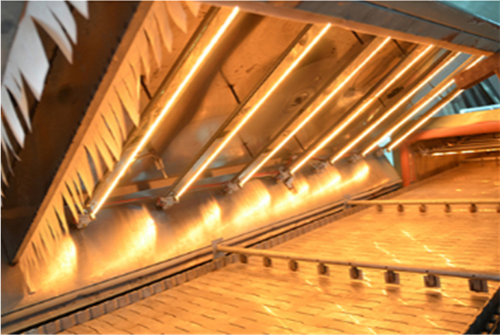 deck oven heating tube for food safety